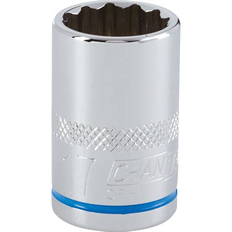 Channellock 1 2 In Drive 17 Mm 12 Point Shallow Metric Socket