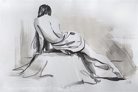 Steve Henderson Work Detail Repose Original Watercolor Painting