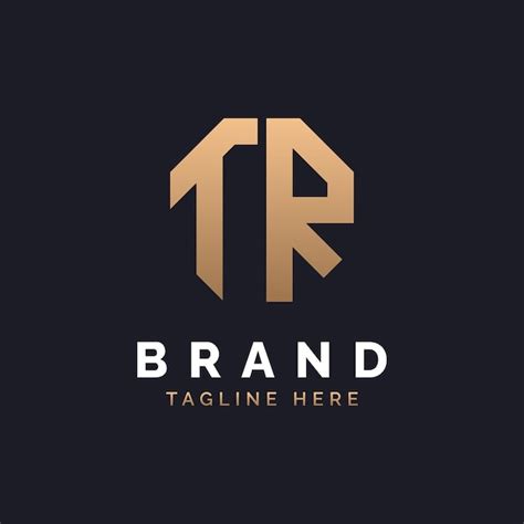 premium vector tr logo design modern minimal elegant  luxury tr