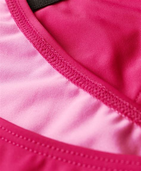 Womens Elastic Cheeky Bikini Briefs In Logan Pink Superdry Uk