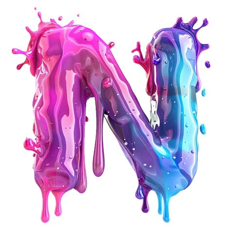 Premium Photo 3D Liquid Letters A To Z Dripping With Cool Fresh