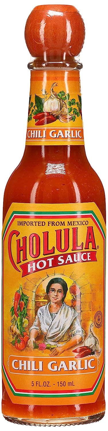 Amazon Cholula Chili Garlic Hot Sauce Fl Oz Pack Of Grocery Gourmet Food