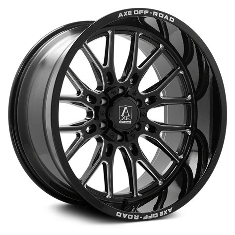 Axe® Atlas Wheels Gloss Black With Milled Accents Rims 26128165 44atlbm