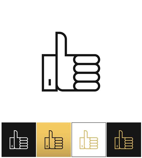 Thumb Up Symbol Or Best Choice Vector Icon By Microvector Thehungryjpeg