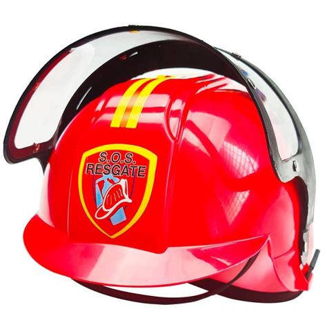 Capacete Bombeiro Infantil - Capacete Bombeiro Resgate Brinquedo Infantil Tamanho U - Cor UNICA