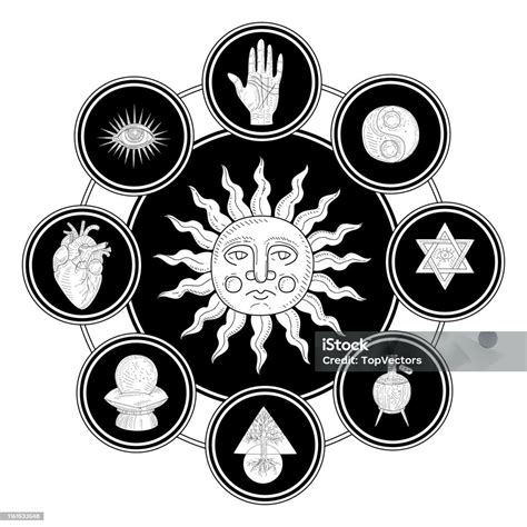 Ancient Sun And Moon Symbols