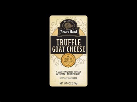 Boars Head® Truffle Goat Cheese Product Of Holland Boars Head