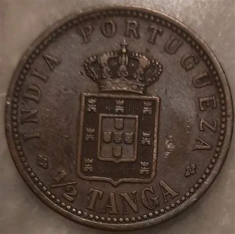 Portuguese India Tanga Mcm Iii Carlos I Coin