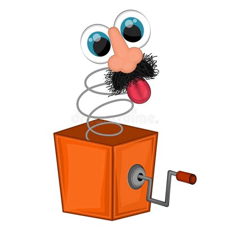Isolated joke box image stock vector. Illustration of spring - 178494281
