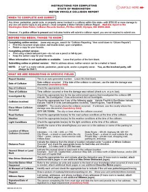 Wsp Collision Report Fill Online Printable Fillable Blank Pdffiller