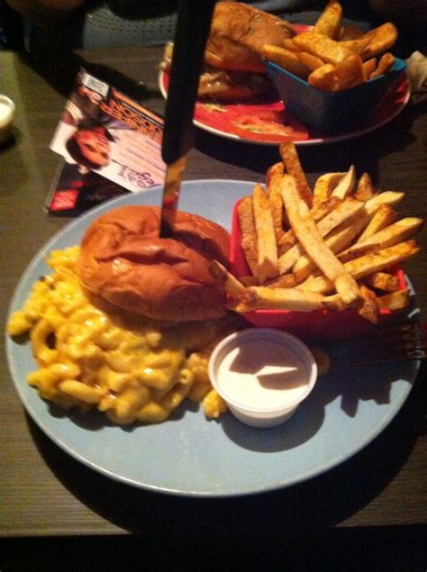 The Mac Daddy Burger With A Cheese Stuffed Patty From Hamburger Marys