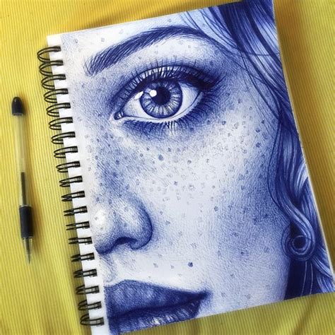 Sketchbook Ballpoint Pen Art Pen Doodles Biro Art