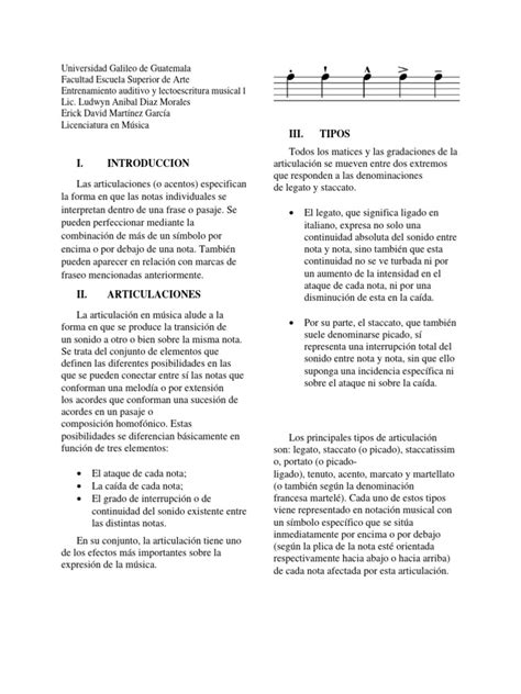 Articulaciones Descargar Gratis Pdf Composiciones Musicales