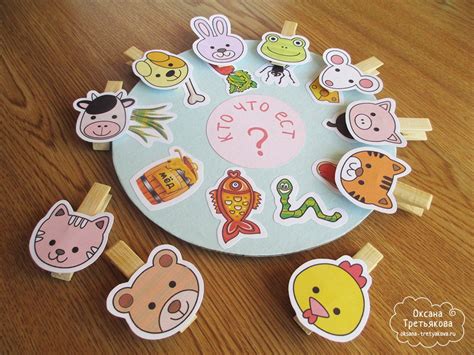 Арт-Мама | Оксана Третьякова: Игра "Кто что ест?" | Развивающие ...