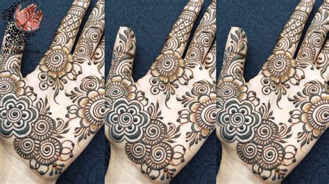 Simple Front Hand Mehndi Design Beautiful Shaded Mehndi Design Mhandbook Youtube