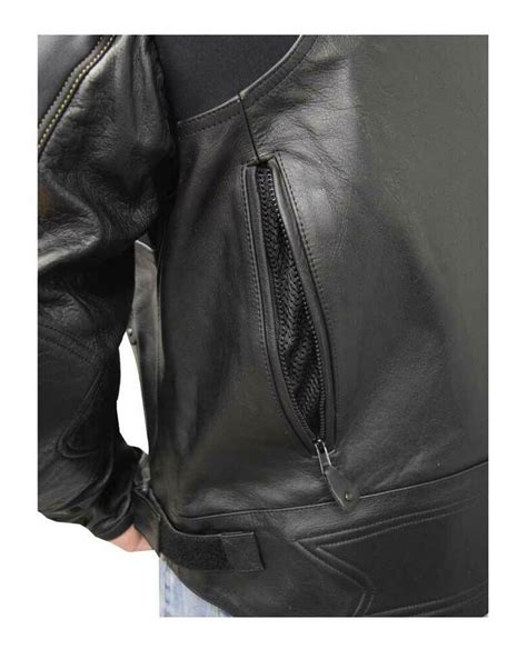 Redline Men S Racing Body Armor Jacket Naked Buffalo Hide Leather M YBR EBay