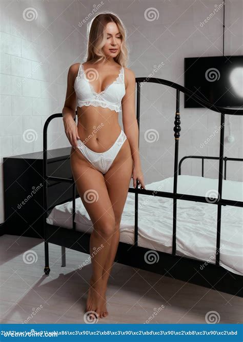 Beauty Of Woman Body And Lingerie Concept Beautiful Female Fashion Model Back In Underwear In