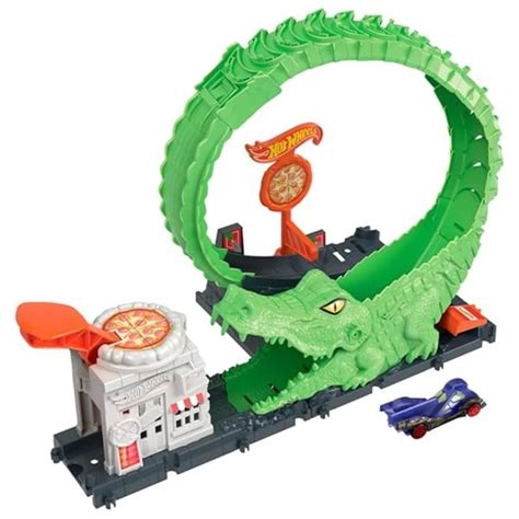 Pista Hot Wheels Looping De Ataque Do Crocodilo Mattel HKX39
