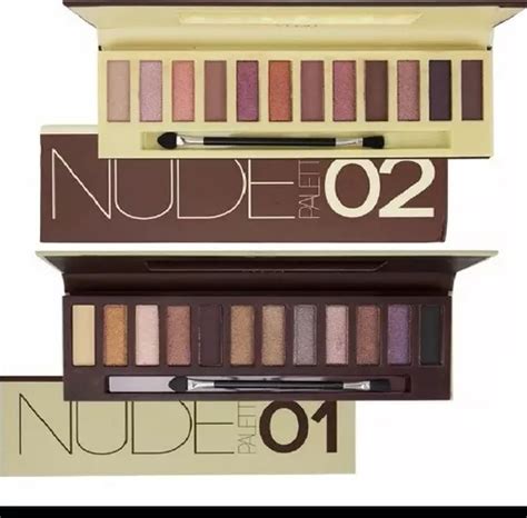 Kit 2 Paletas 24 Sombras Vivai Nude Maquiagem Pincel Naked MercadoLivre