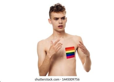 Heterosexual Homosexual Flag Naked Man Stock Photo Shutterstock