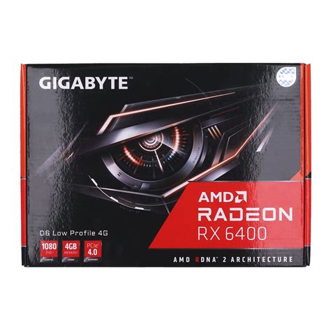 VGA (การ์ดแสดงผล) GIGABYTE RADEON RX 6400 D6 LOW PROFILE 4G - 4GB GDDR6 ...