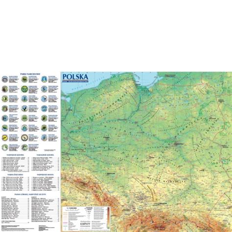 Polska mapa ogólnogeograficzna i administracyjna 1 1 400 000