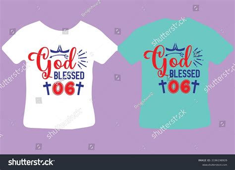 God Blessed 06 Design File Stock Vector Royalty Free 2196198929