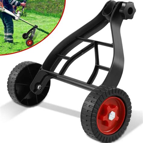 lawn mower support wheel adjustable weed trimmer auxiliary universal