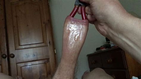 Foreskin Stretching In The Bedroom Red Pliers British Gay Amateur Porn XHamster