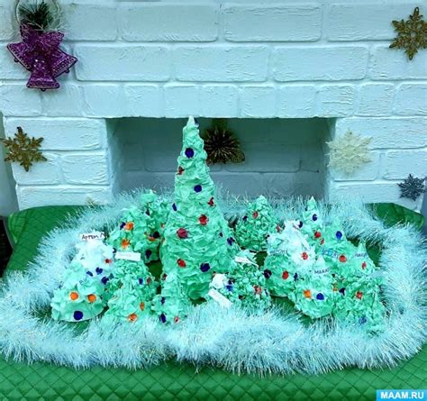 Изготовление сувениров «Новогодние елочки» для родителей с детьми ...