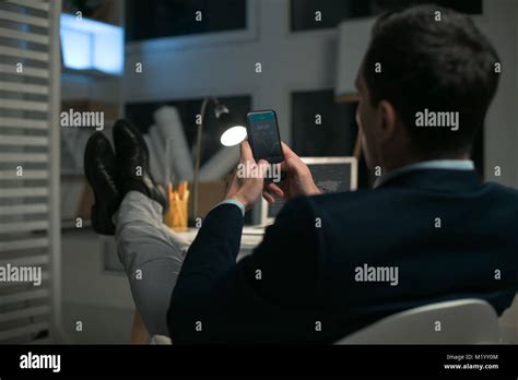 Busy Brunette Real Estate Agent Checking Market Stock Photo Alamy
