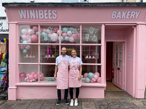 Pink Bakery Shop Front