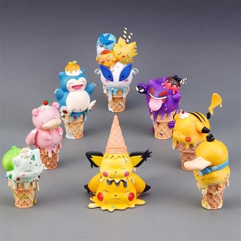 Pok é mon Pocket Monster Anime Ice Cream Pikachu Bulbasaur Snorlax