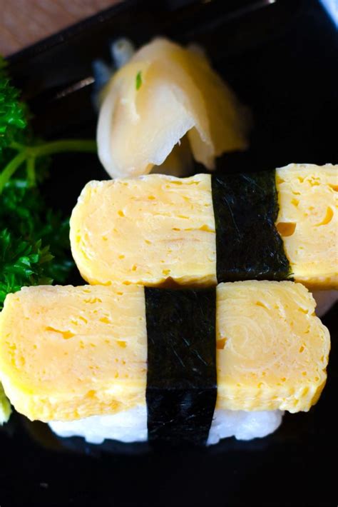 Tamago Sushi Japanese Egg Sushi Nigiri