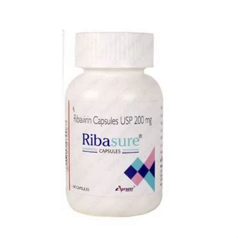ribavirin ribasure capsules  mg  bottle ribavirin