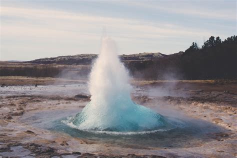 Geyser Erupting in Iceland image - Free stock photo - Public Domain ...