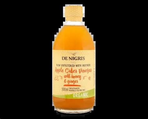 Органический уксус De Nigris яблочный с медом и имбирем, 500 мл ...