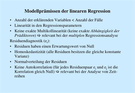 Ppt Modellprämissen Der Linearen Regression Powerpoint Presentation