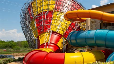 GIANT Howlin Tornado Water Slide At Great Wolf Lodge Dallas YouTube