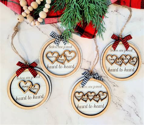 Sister Christmas Ornaments Svg Sister Ornaments Svg Christmas
