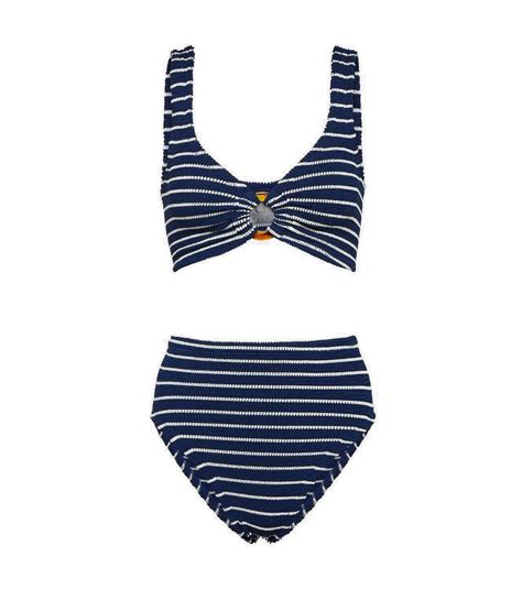 Hunza G Nadine Striped Bikini Hunza G