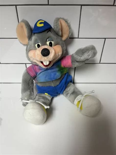 Vtg Chuck E Cheese Mouse Tie Dye Shirt Charm Co Plush