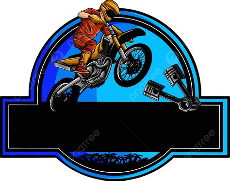 Diseños De Logotipo De Moto Cross En Ilustración Vectorial Sobre Un