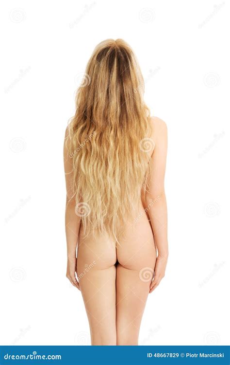 Back View Of Naked Woman Standing Stock Image Image Of Beauty Caucasian