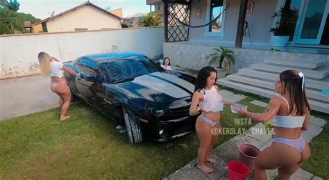 Naked Hotties Washing A Camaro In The Ricasso S Backyard Cnn Amador