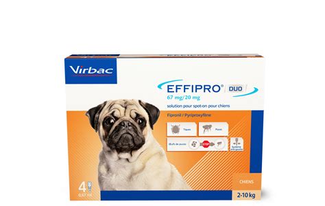 Virbac Effipro Duo Spot On Antiparasitaire Pour Chiens De Kg