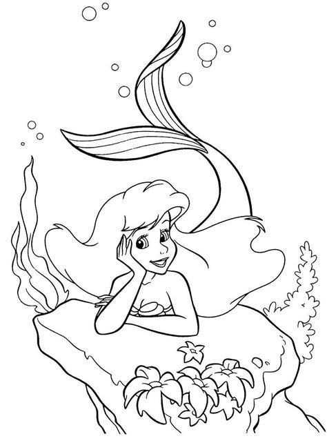 Dibujos De La Sirenita Para Colorear Pintar E Imprimir Gratis Sirena