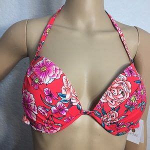 Shade Shore Swim Shade Shore Red Floral Bikini Top Poshmark