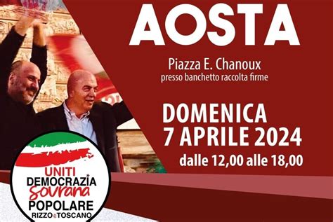 Francesco Toscano E Marco Rizzo Di Democrazia Sovrana Popolare A Aosta