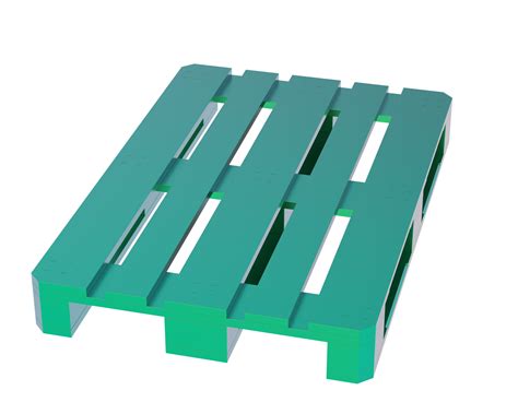 Euro Pallet Isolated On Background 3d Rendering Illustration